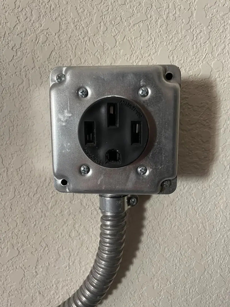 NEMA 14-50 outlet installed for Smart Home Electrical in West Menlo Park
